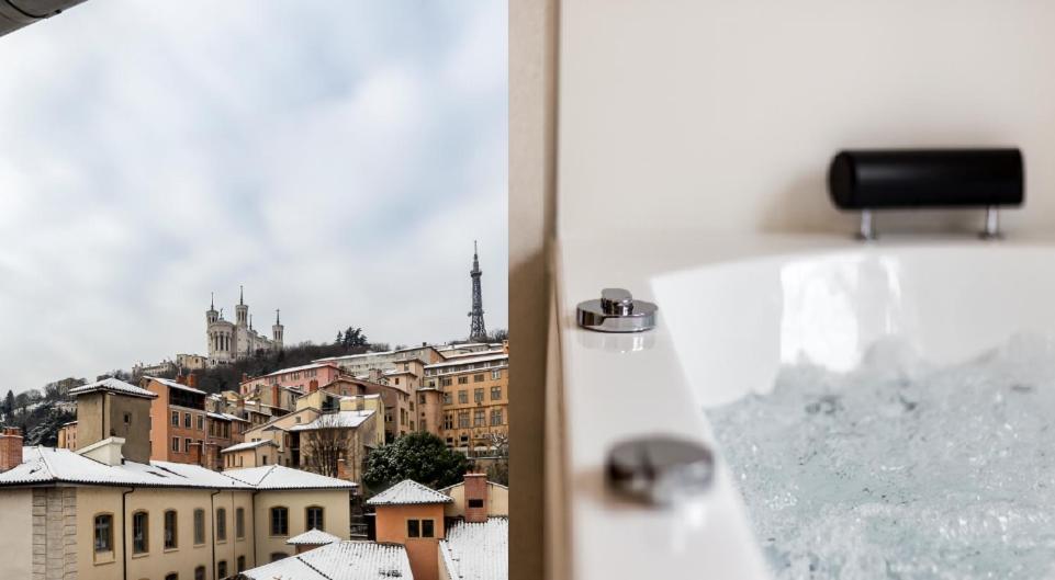 Sky'Room - Jacuzzi & Vue - Vieux Lyon Eksteriør bilde